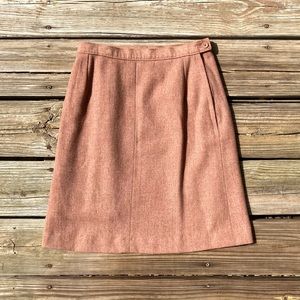 vintage pink pendleton wool skirt